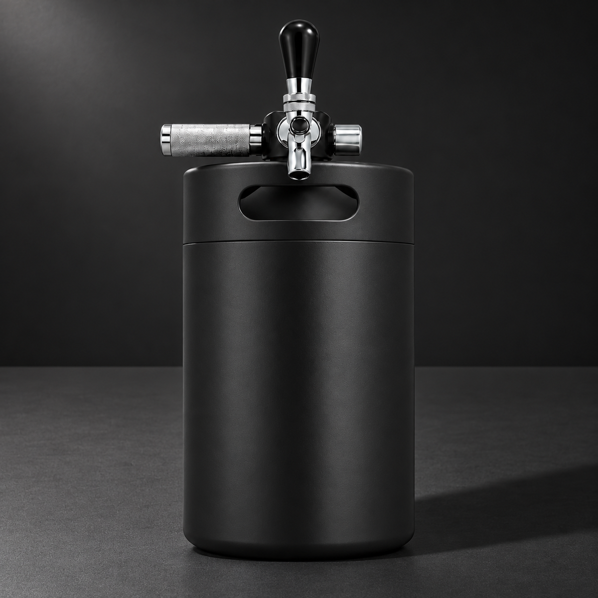 Keggo Mini Keg 4 l Schwarz – Mobile Zapfanlage für Cocktails & Spritz