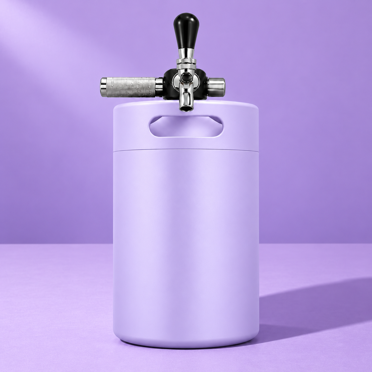 Keggo Mini Keg 4 l Lavendel – Mobile Zapfanlage für Cocktails & Spritz