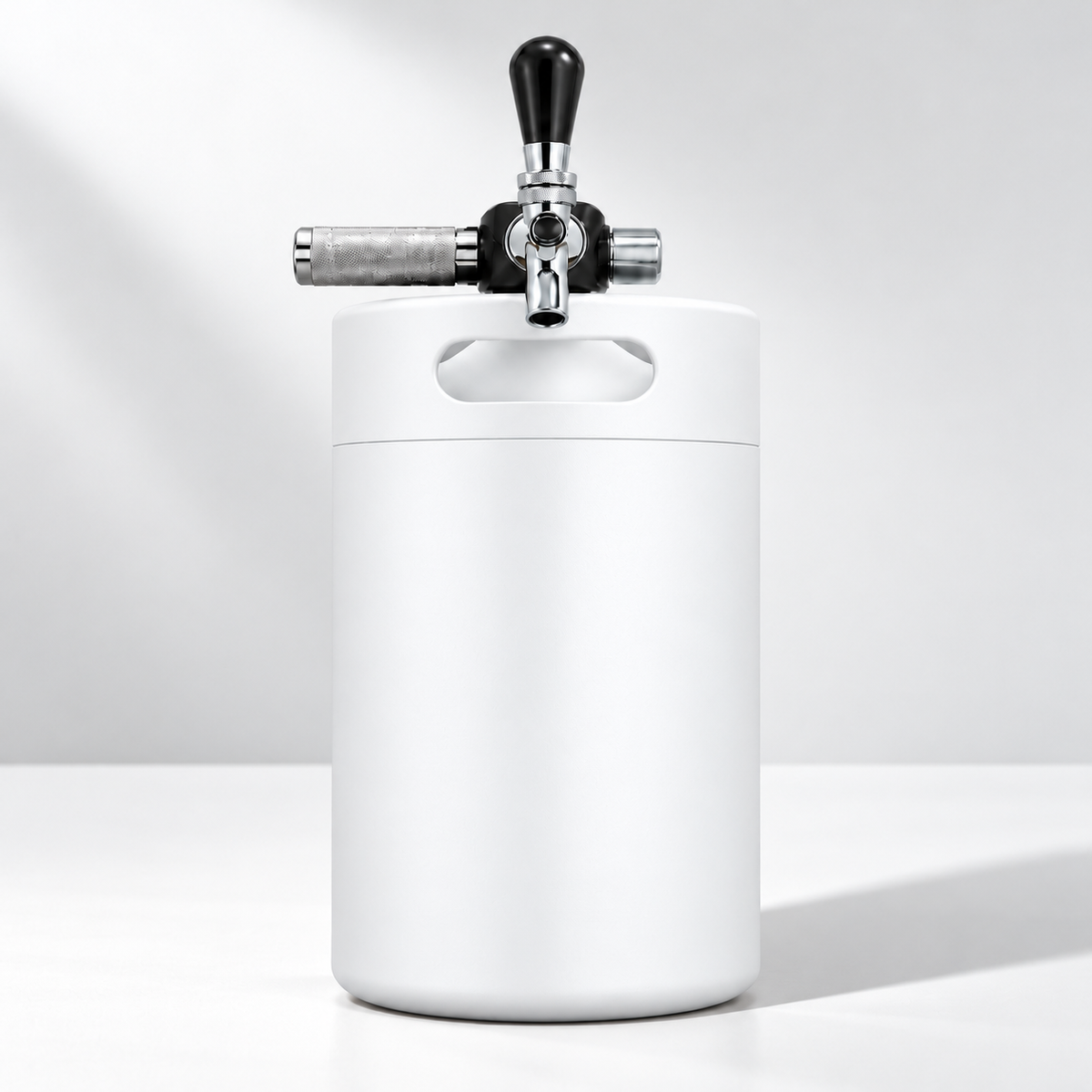 Keggo Mini Keg 4 l Weiß – Mobile Zapfanlage für Cocktails & Spritz