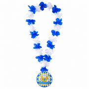Blumenkette Blau Weiß