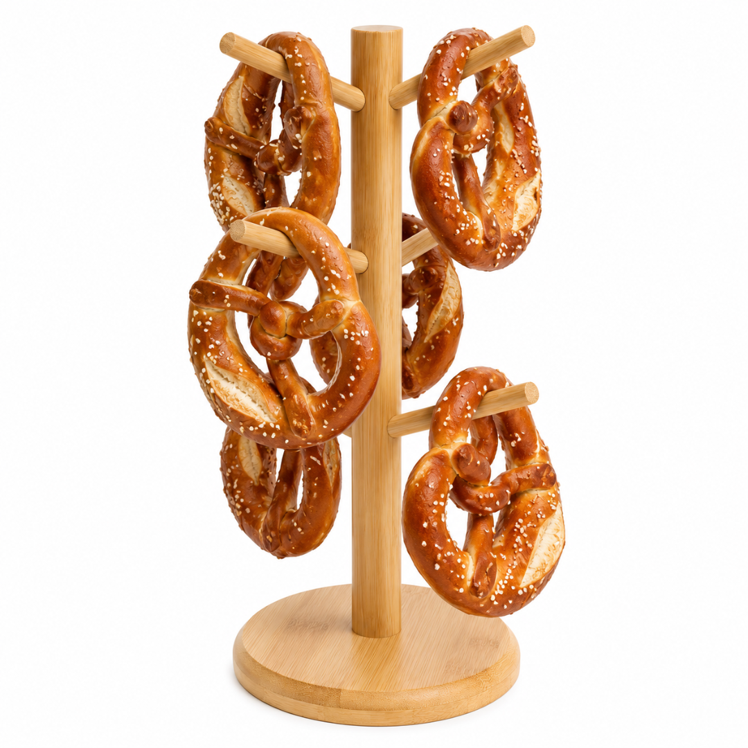Brezelständer aus Holz 34 cm