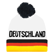 Deutschland Fanmütze mit Bommel