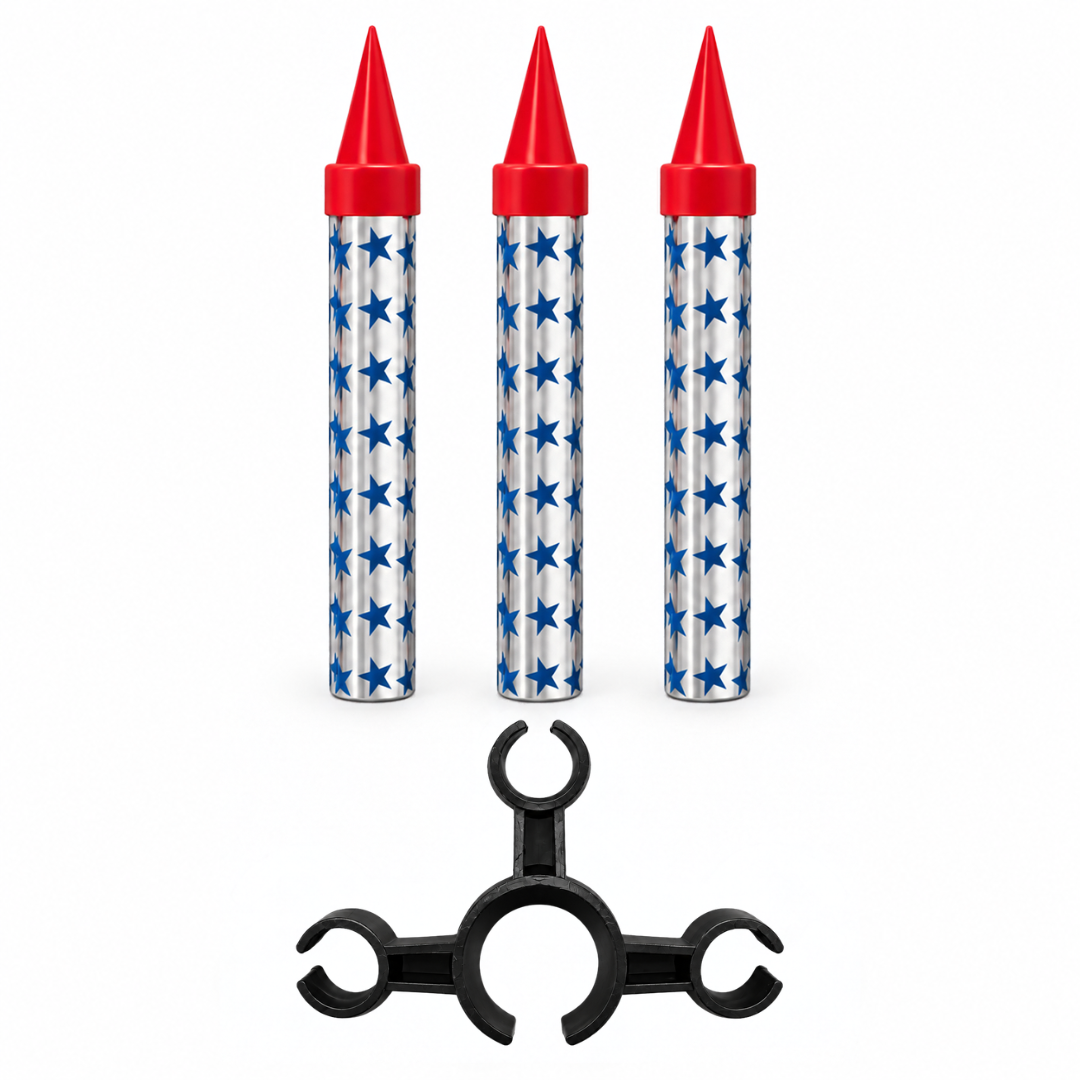 Flaschenfontänen Party Set mit 3er Halter und 3 Fontänen
