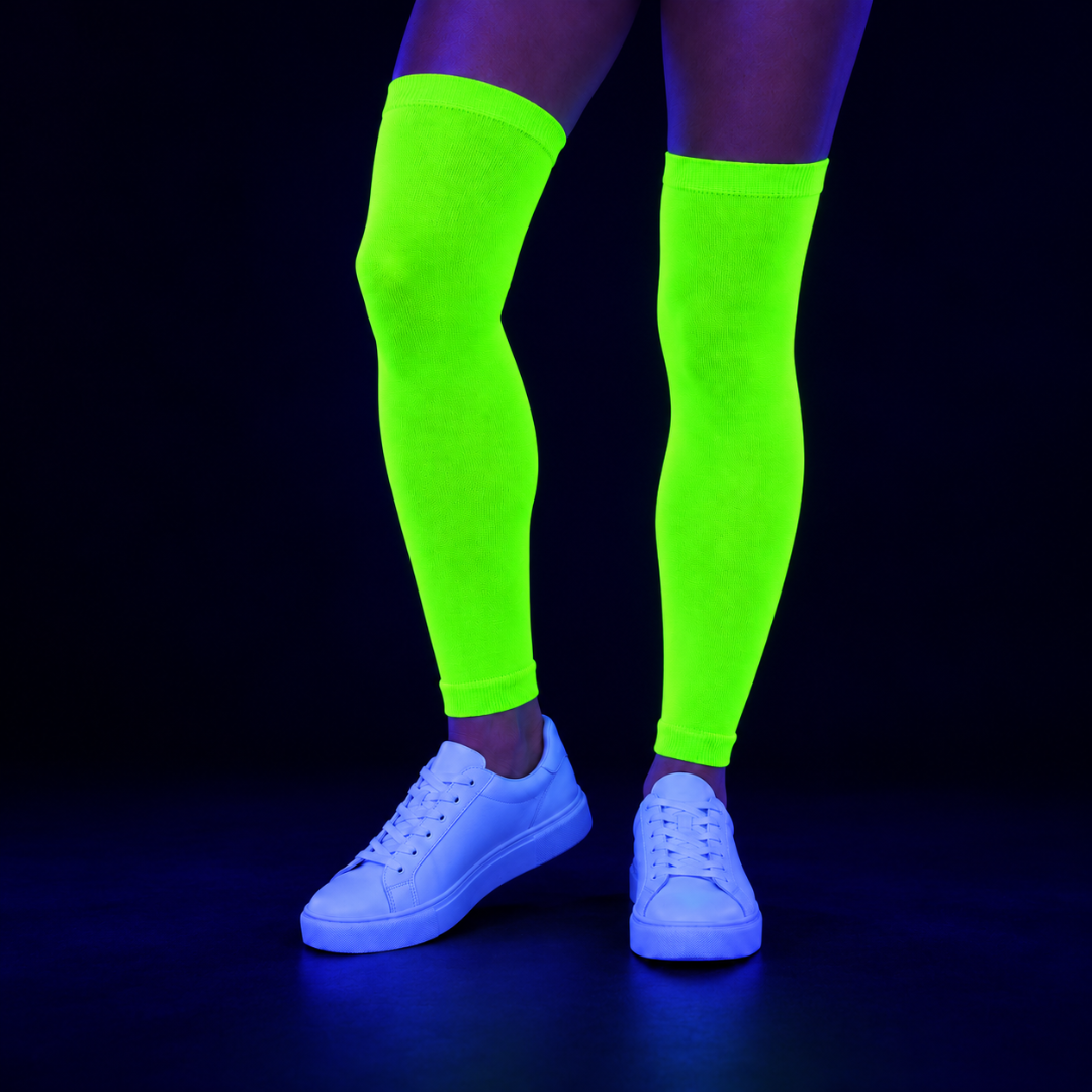 Fluoreszierende Neon Beinstulpen Grün 60 cm