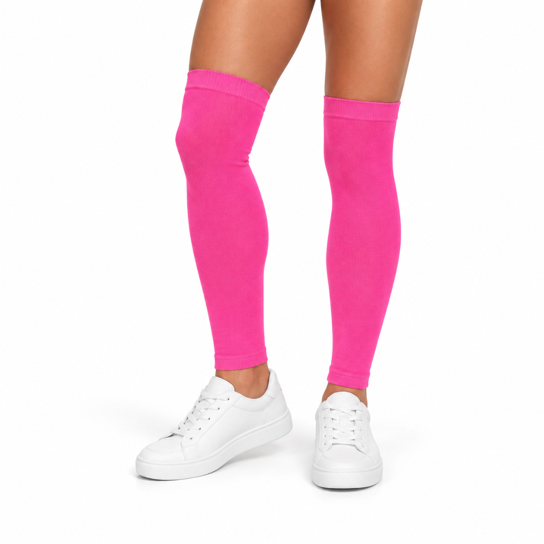 Fluoreszierende Neon Beinstulpen Pink 60 cm