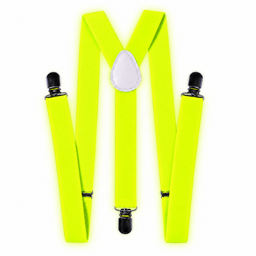 Fluoreszierende Neon Hosenträger Gelb