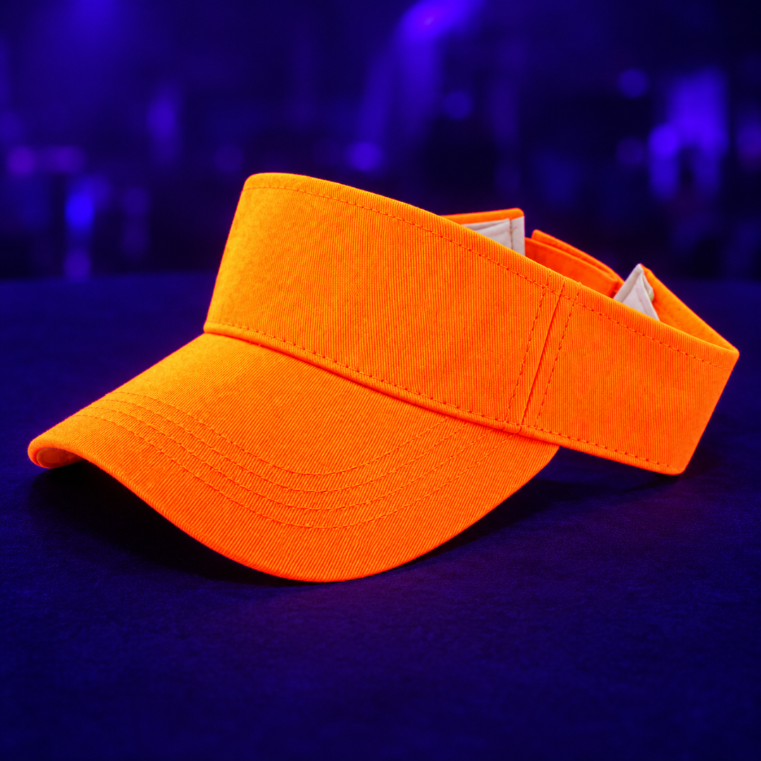 Fluoreszierende Neon Sonnenblende Orange
