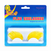 Fluoreszierende Neon Wimpern Gelb