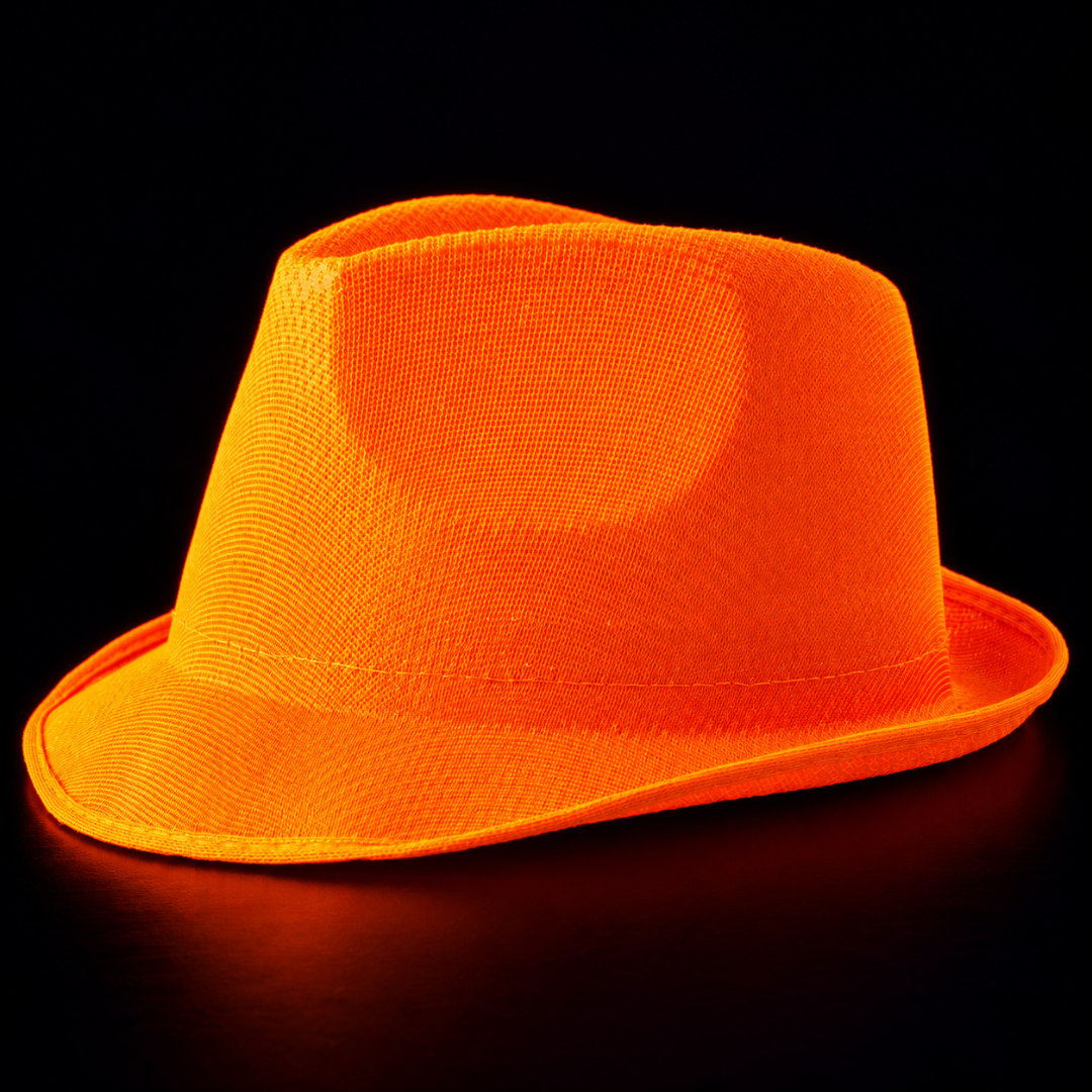 Fluoreszierender Neon Hut Orange