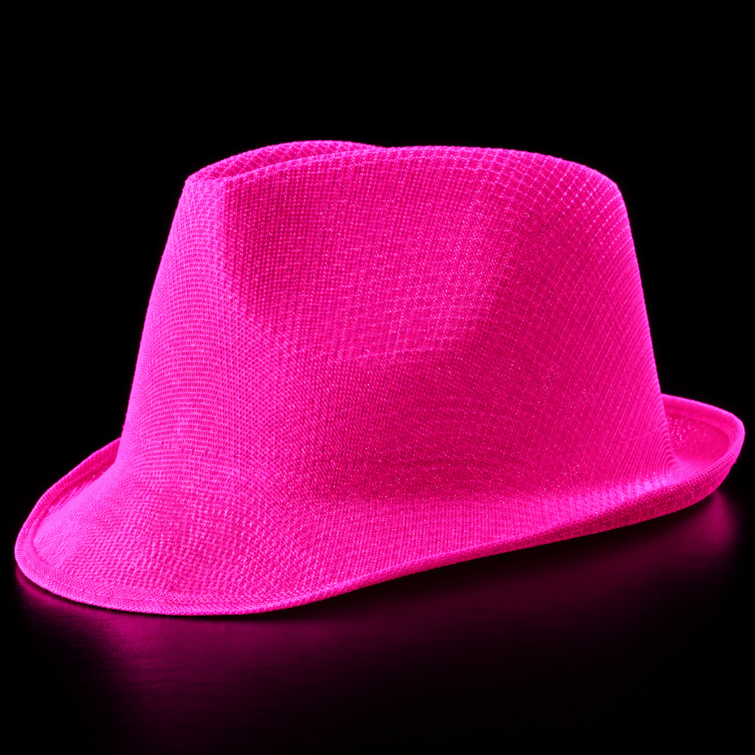 Fluoreszierender Neon Hut Pink