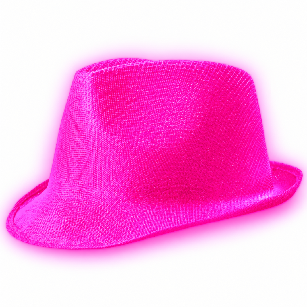 Fluoreszierender Neon Hut Pink