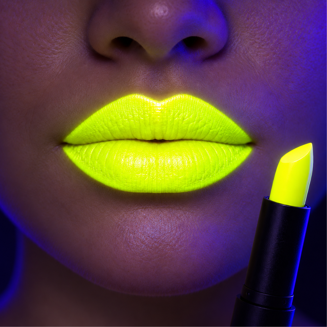 Fluoreszierender Neon Lippenstift Gelb