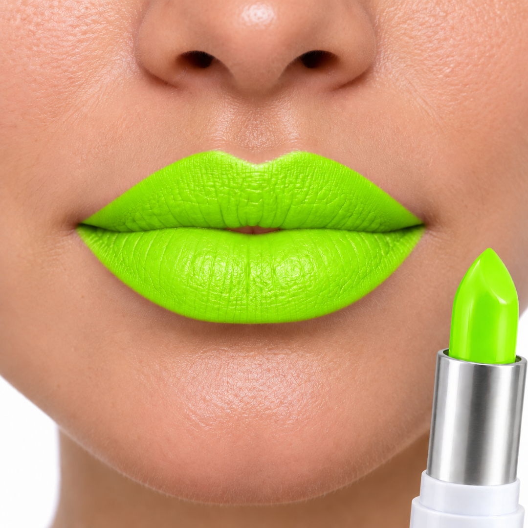 Fluoreszierender Neon Lippenstift Grün