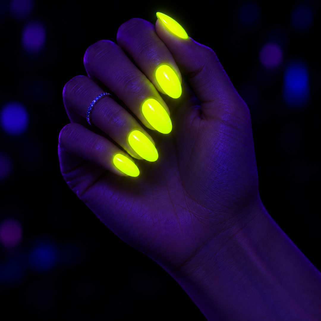 Fluoreszierender Neon Nagellack Gelb