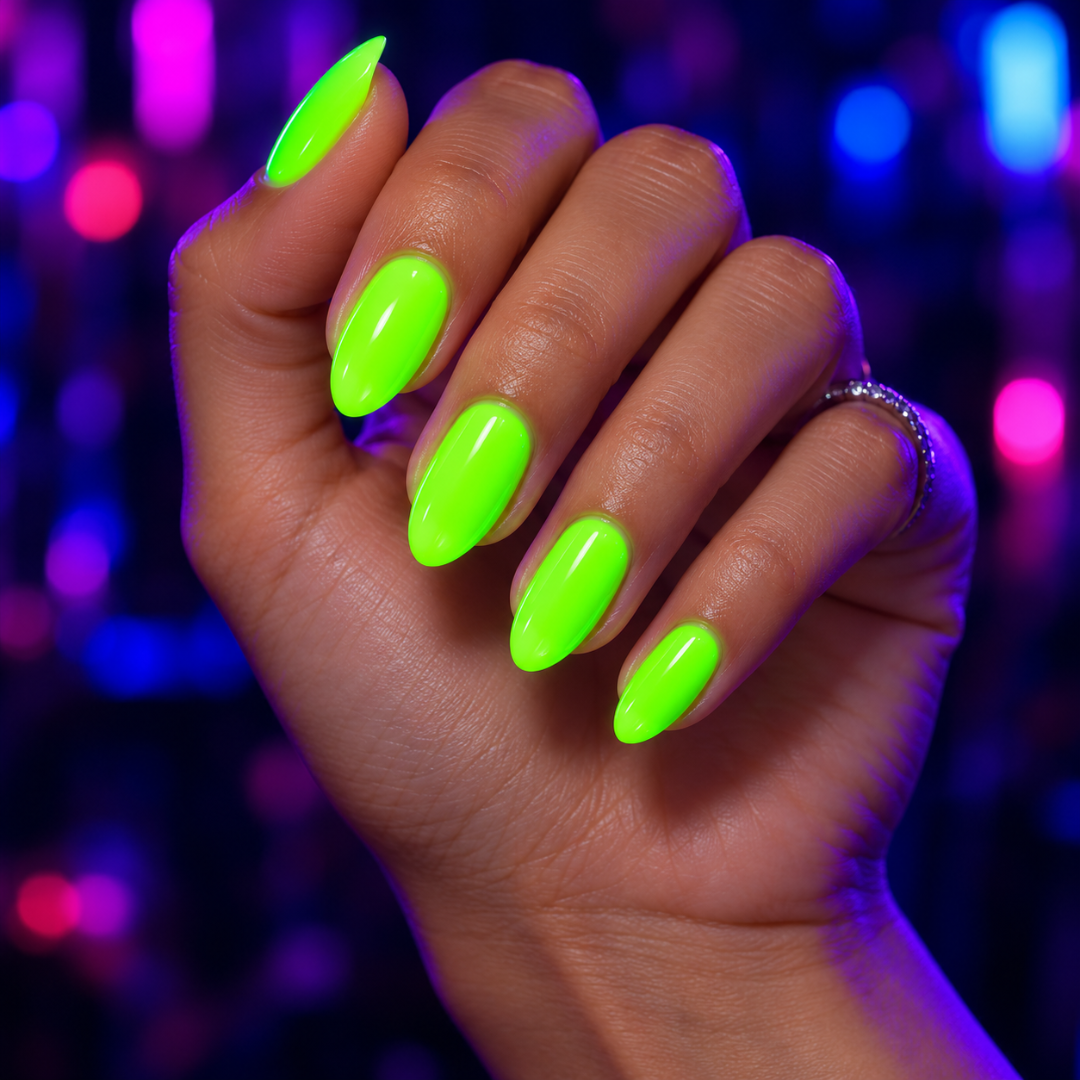 Fluoreszierender Neon Nagellack Grün