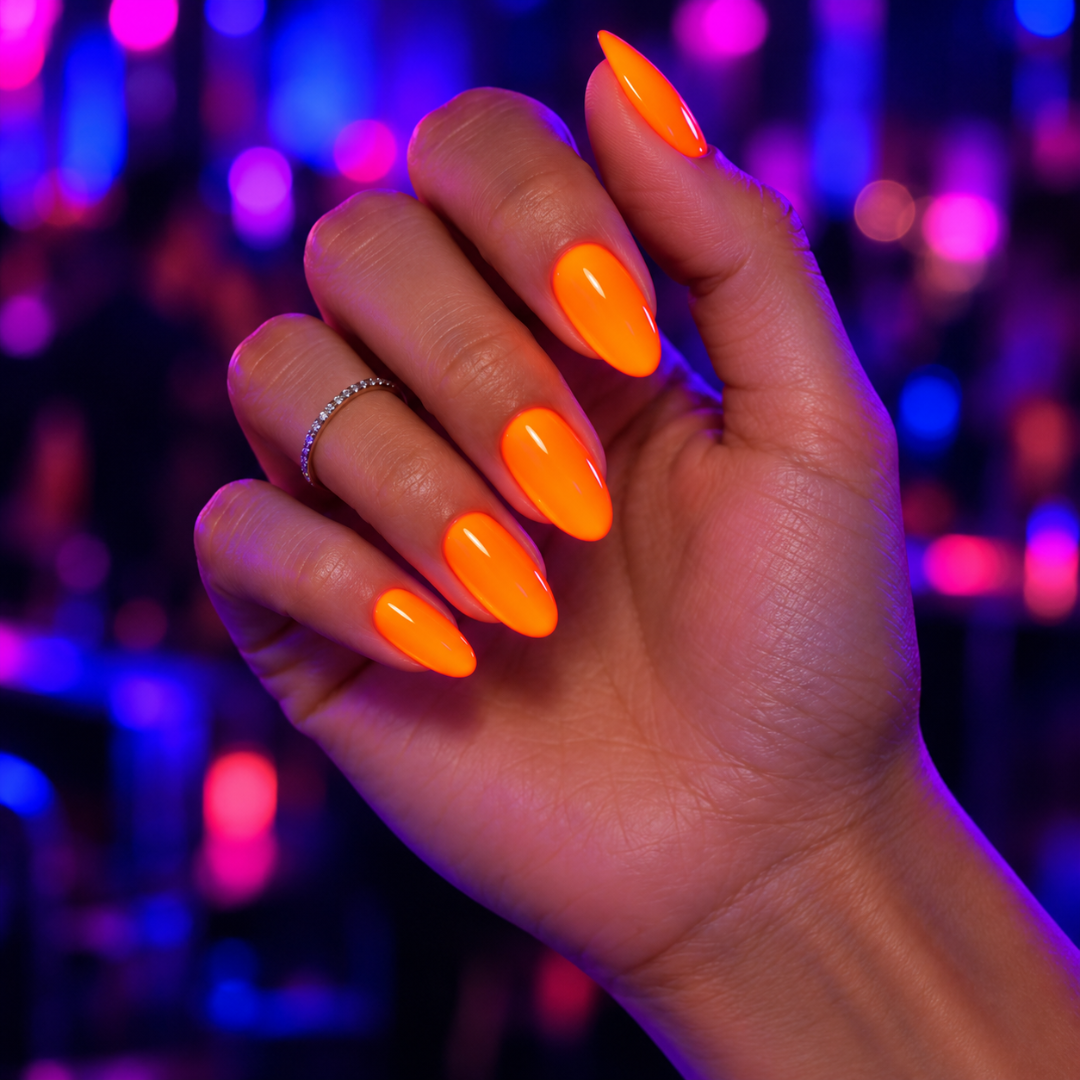 Fluoreszierender Neon Nagellack Orange