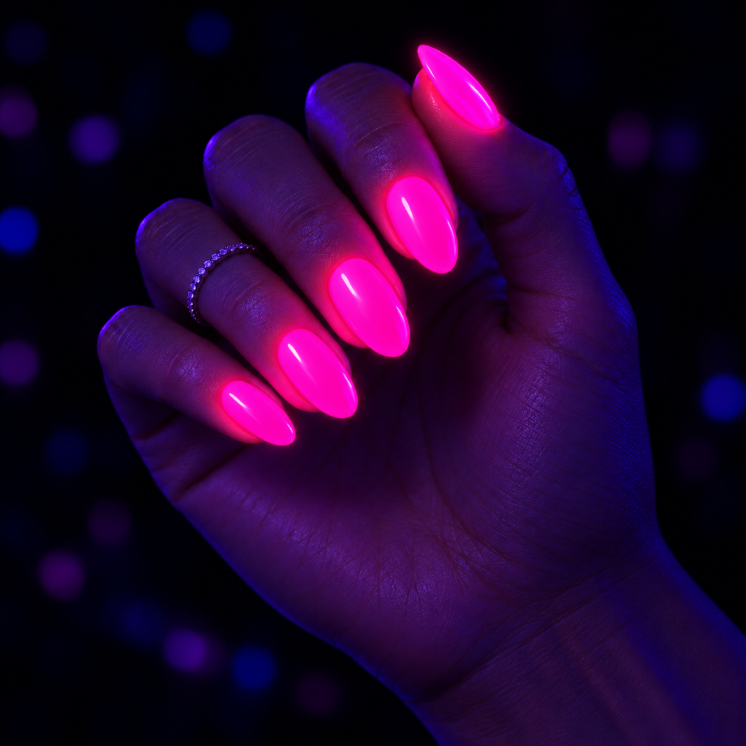 Fluoreszierender Neon Nagellack Pink
