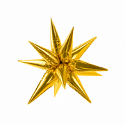 Folienballon 3D Stern Gold 70 cm