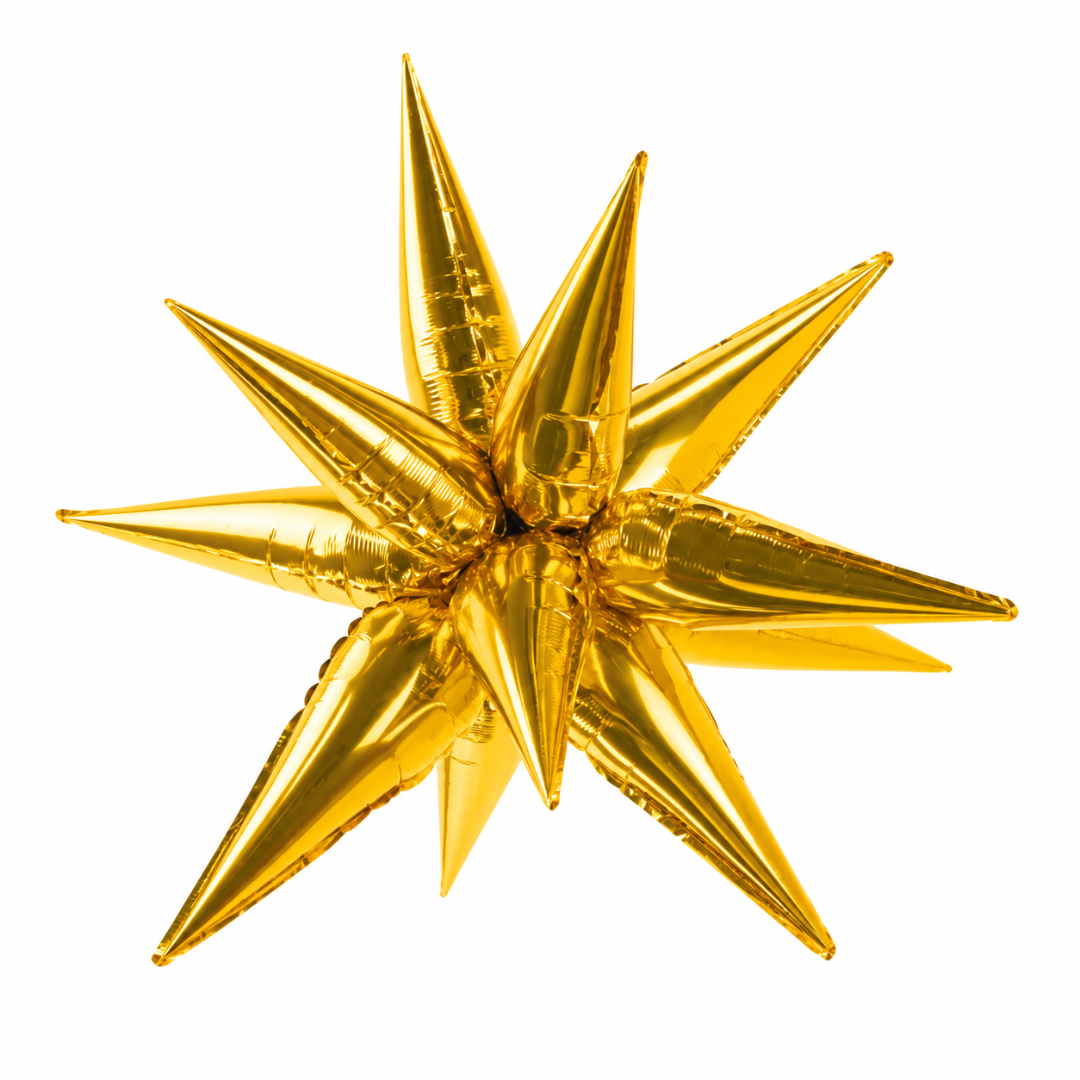 Folienballon 3D Stern Gold 95 cm