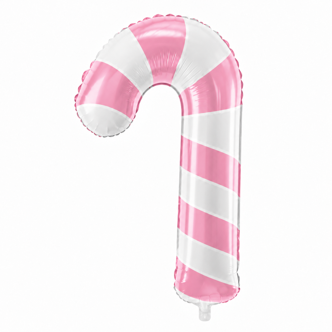 Folienballon Zuckerstange Rosa 50 x 82 cm
