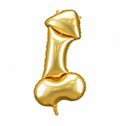 Folienballon Penis Gold 46 x 88 cm