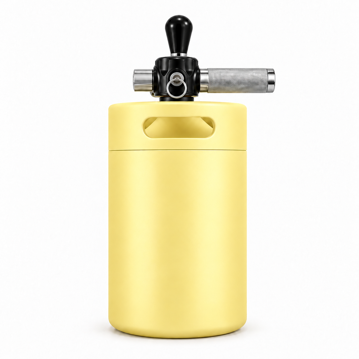 Keggo Mini Keg 4 l Gelb – Mobile Zapfanlage für Cocktails & Spritz
