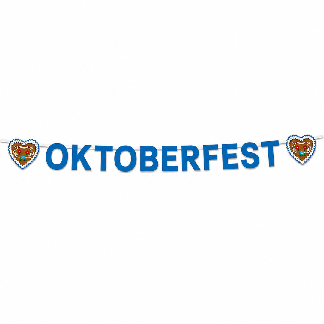 Girlande Oktoberfest mit Lebkuchenherzen