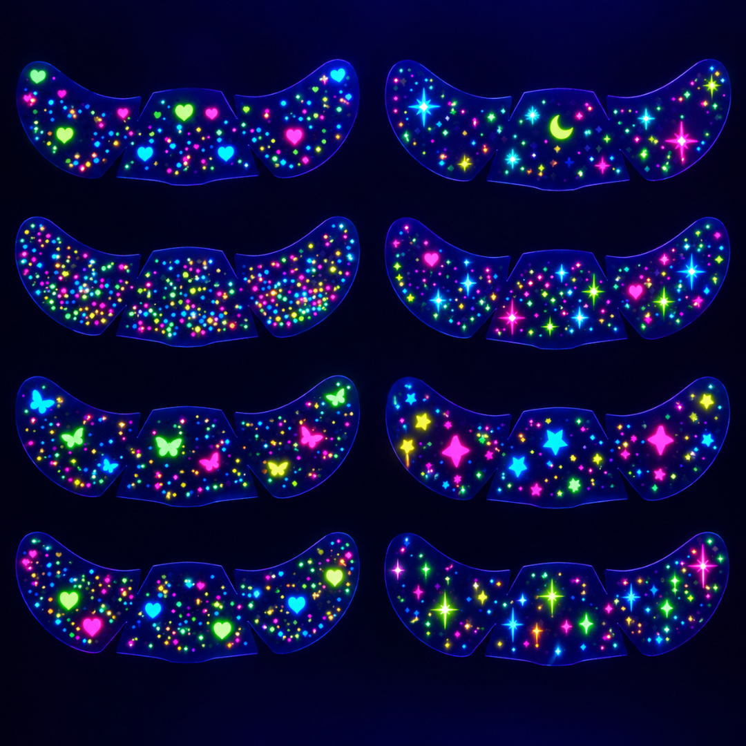Neon Sommersprossen Tattoos Glow in the Dark