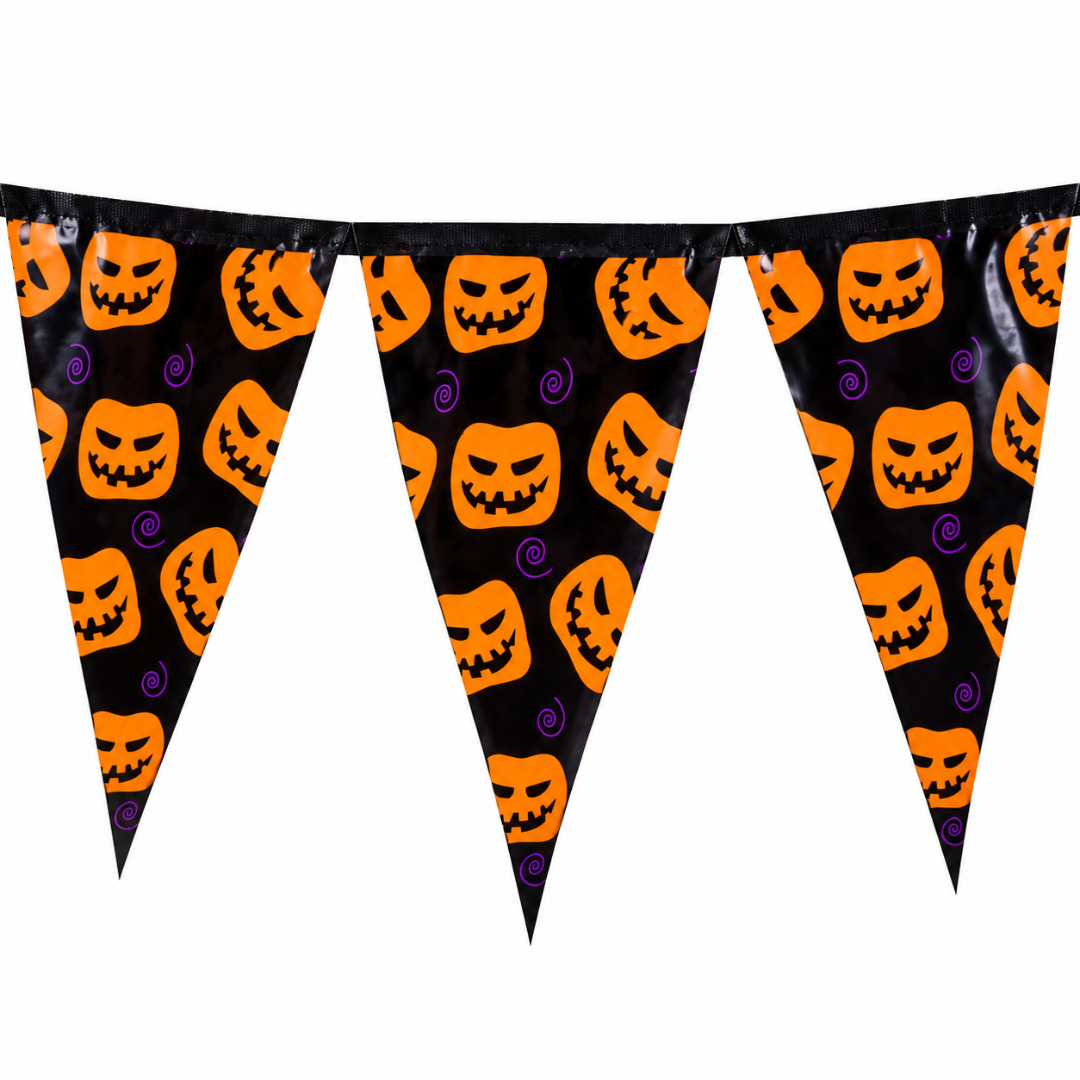 Halloween Wimpelgirlande Kürbis 3,90 m