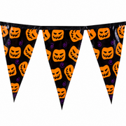 Halloween Wimpelgirlande Kürbis 3,90 m
