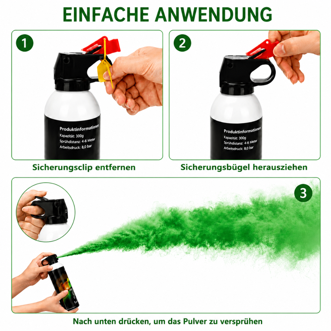 Holy Farbpulverlöscher Grün 300 g – Spektakuläre grüne Farbwolken