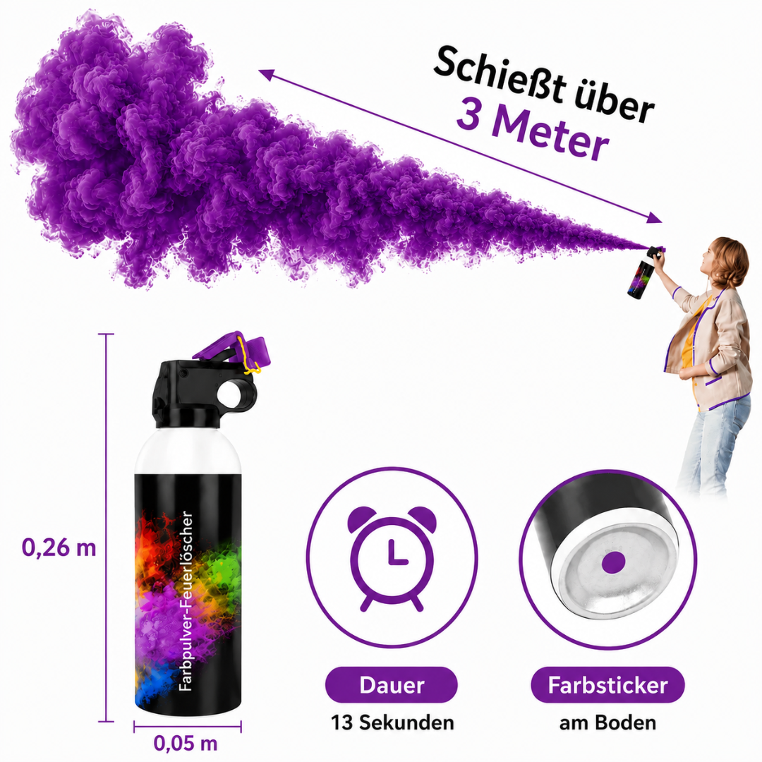 Holy Farbpulverlöscher Lila 300 g – Spektakuläre lila Farbwolken