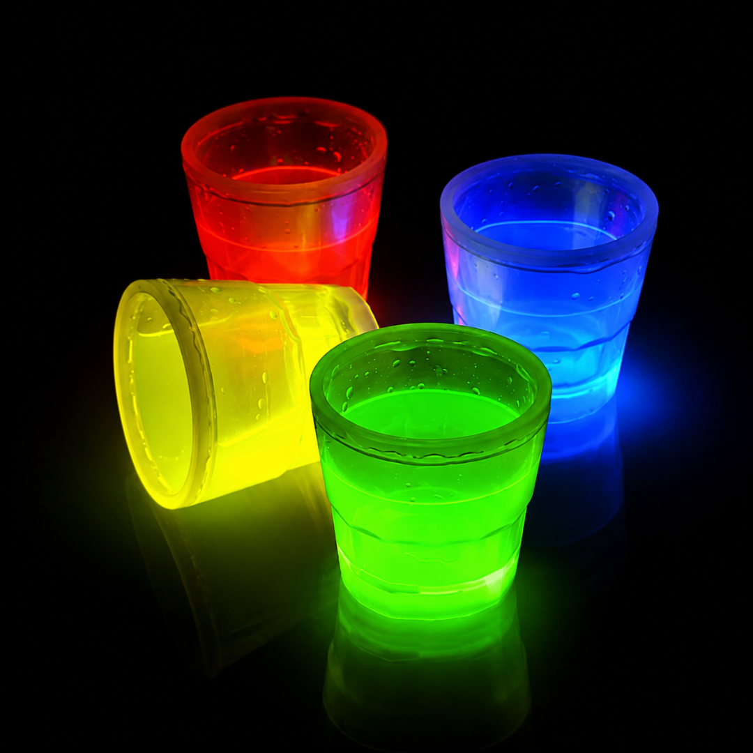 Knicklicht Shotbecher 4er Bundle 50 ml