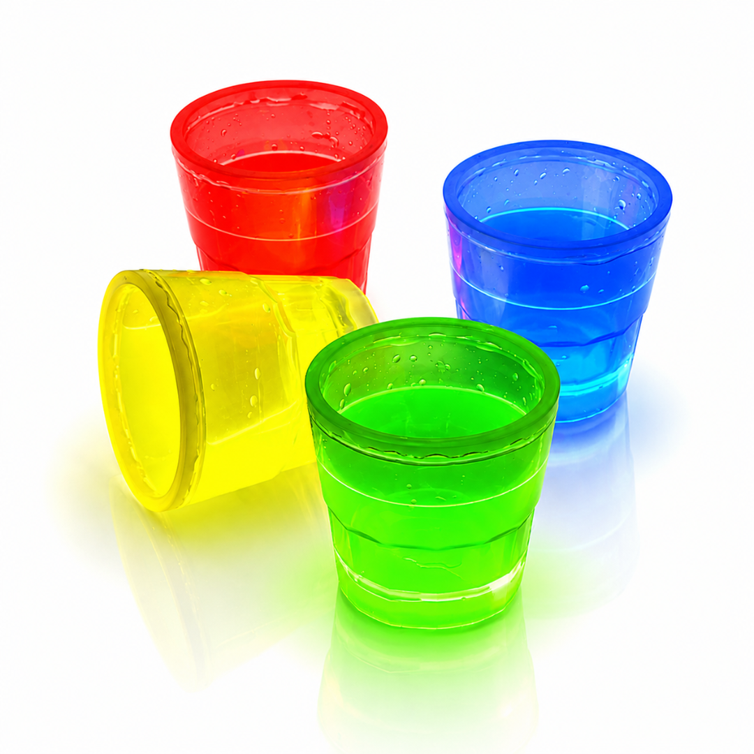 Knicklicht Shotbecher 4er Bundle 50 ml