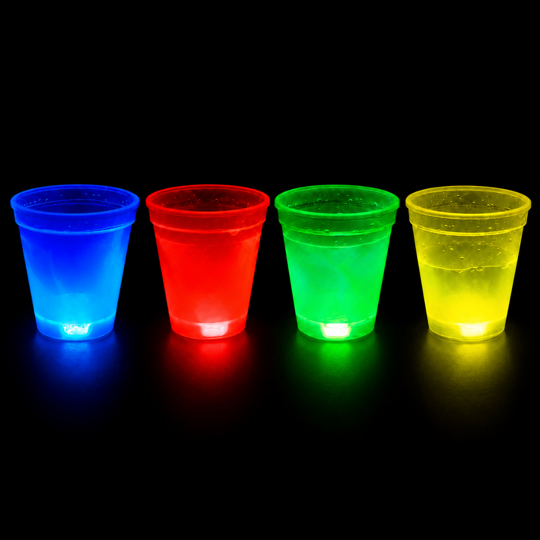 Knicklicht Shotbecher 4er Bundle 50 ml