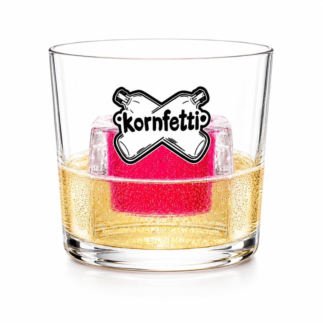 Kornfetti Bomb Gläser 4er Set – Acrylgläser für Bomb Shots