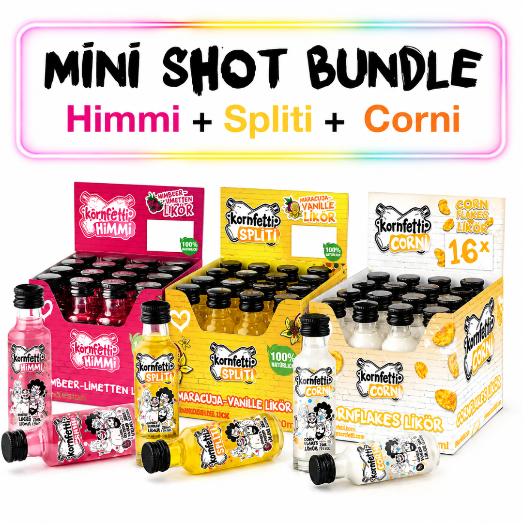 Kornfetti PET Shot Bundle Himmi, Spliti & Corni