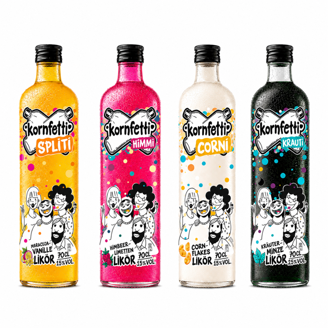 Kornfetti Shot Bundle 4 x 0,7 l