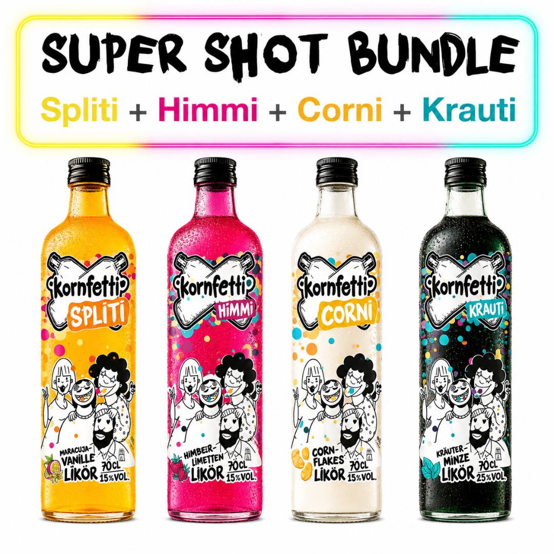 Kornfetti Shot Bundle 4 x 0,7 l