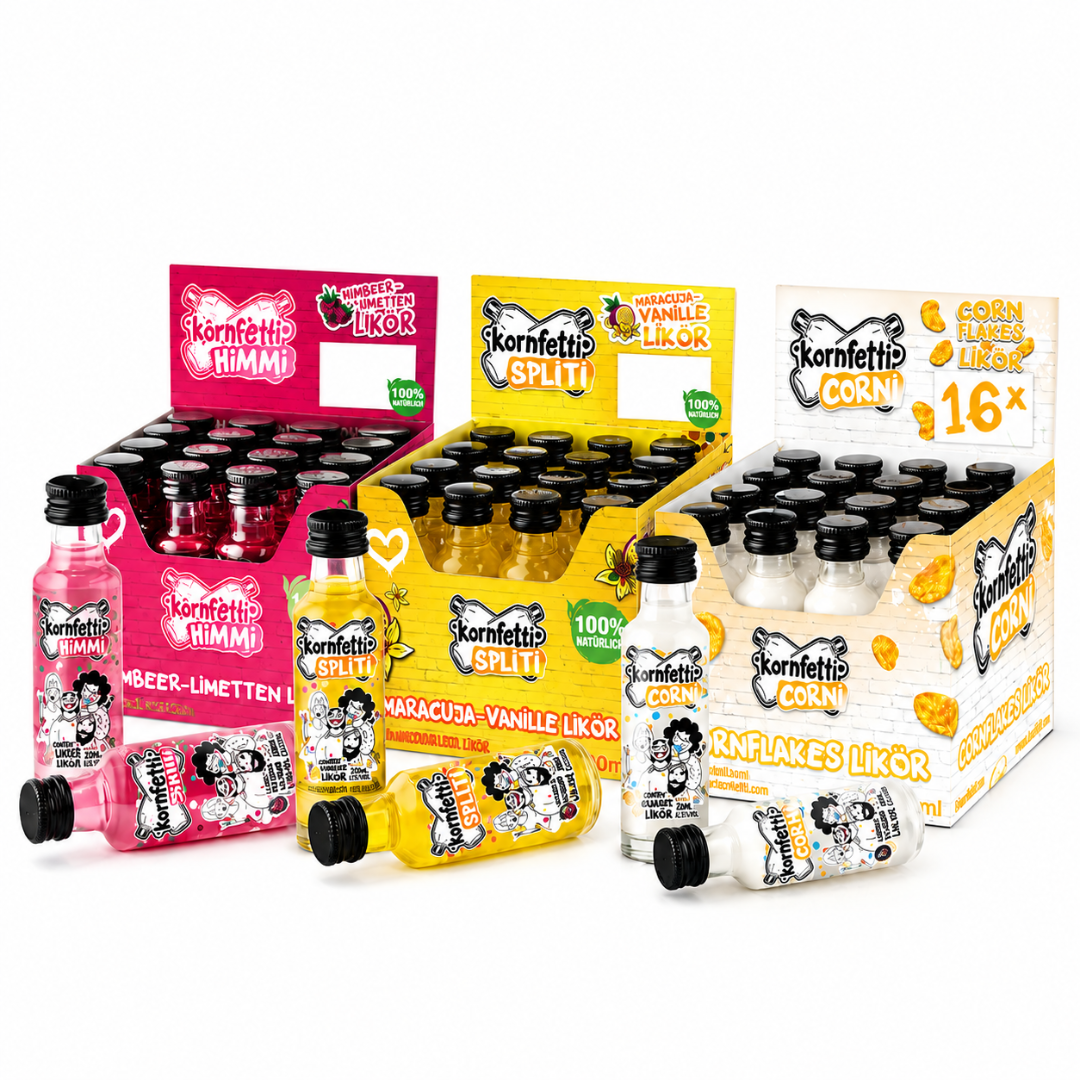 Kornfetti PET Shot Bundle Himmi, Spliti & Corni