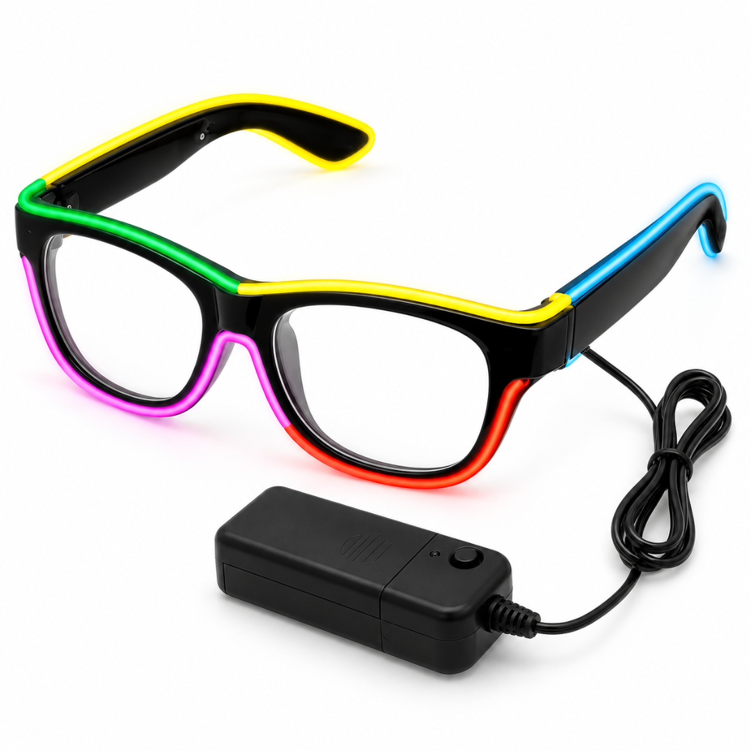 LED-Neonbrille Rainbow