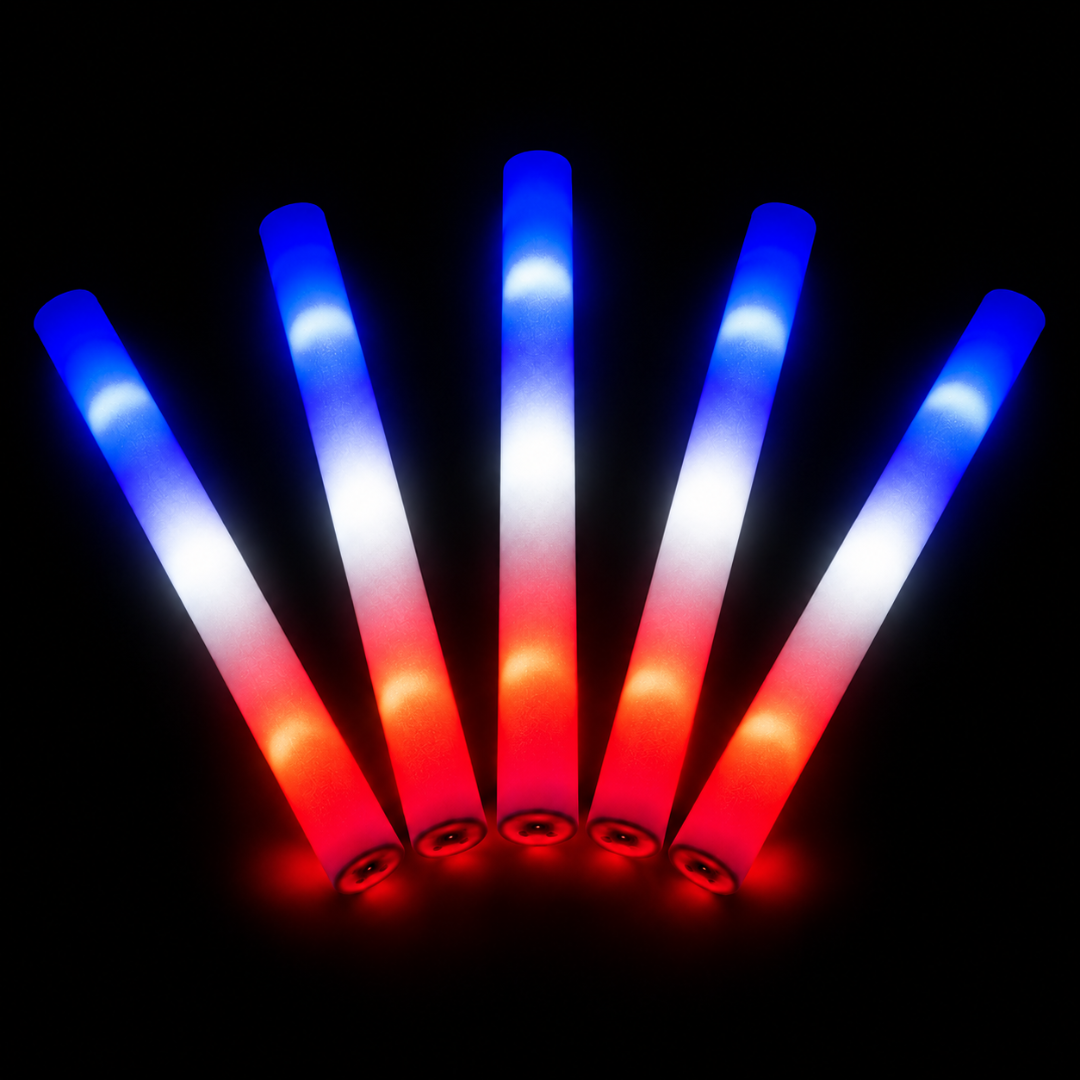 LED Foam Stick Frankreich 47 cm Leuchtstab