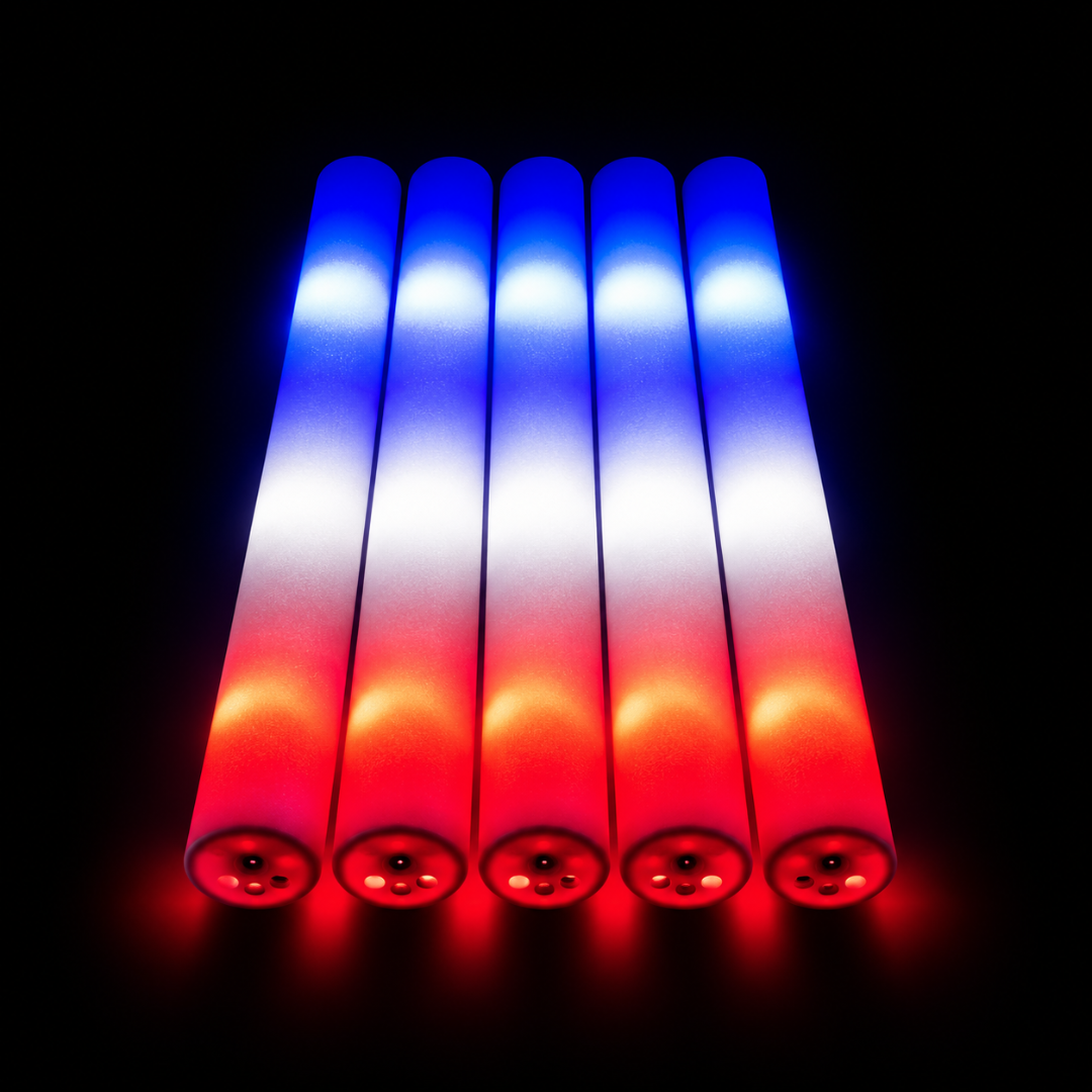 LED Foam Stick Frankreich 47 cm Leuchtstab