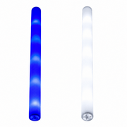 LED Foam Sticks Blau Weiß 2er Set