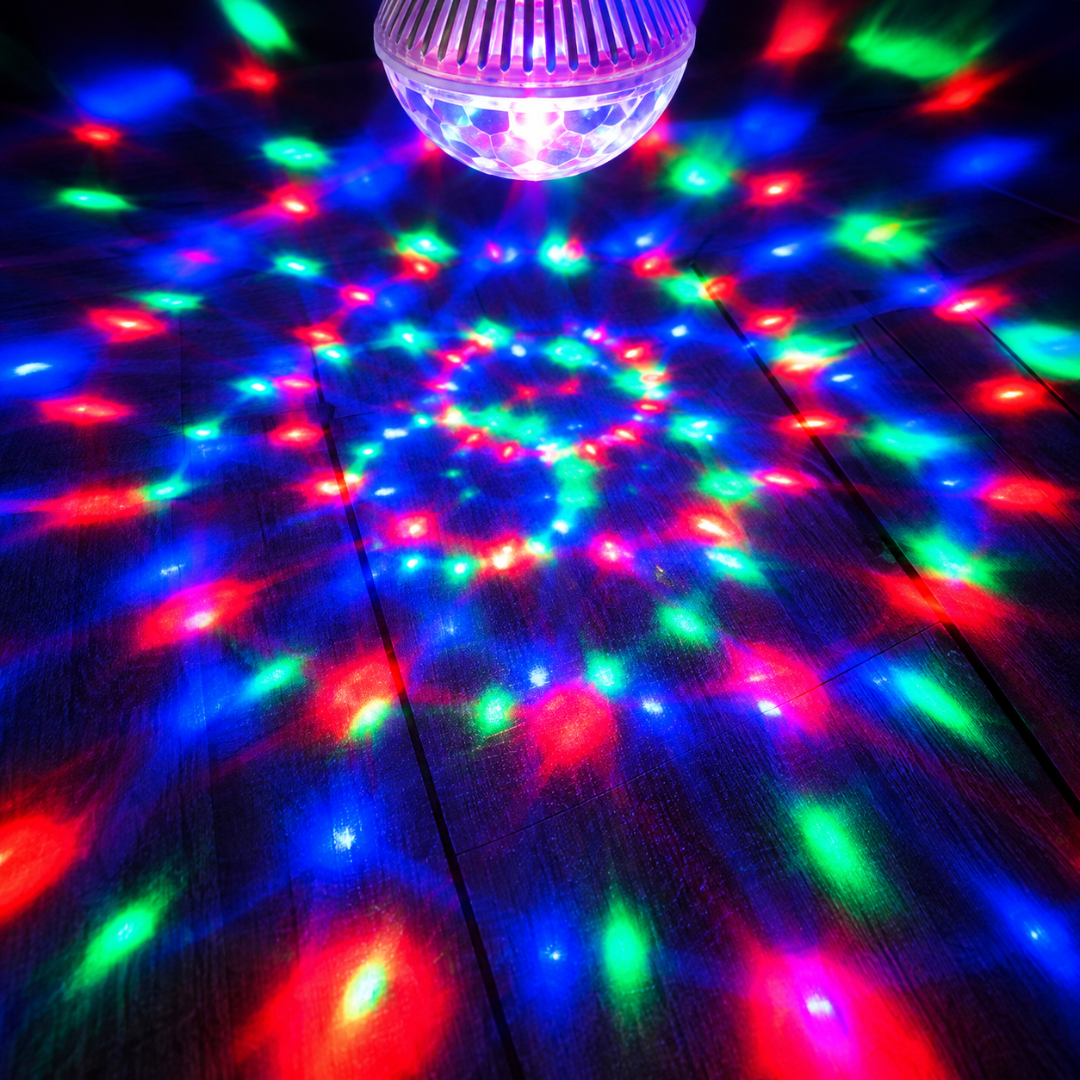 LED Rotating Party Bulb E27 RGB mit 360° Drehung