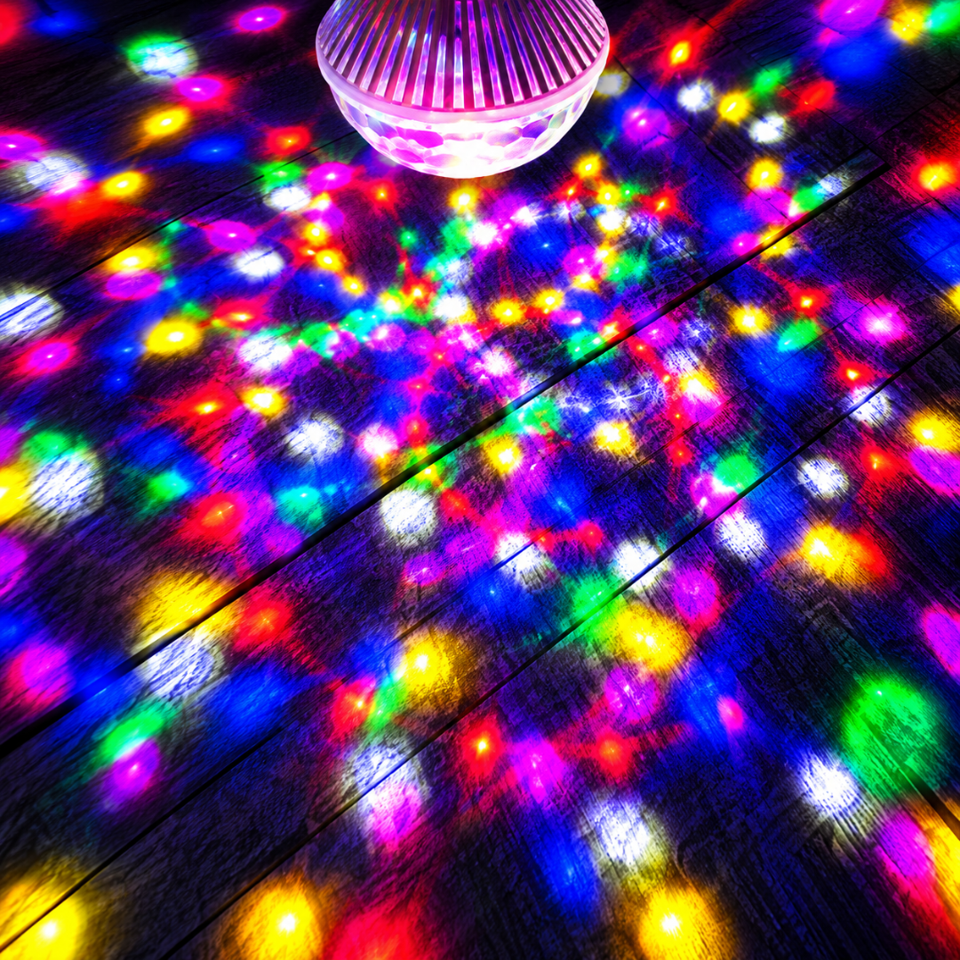 LED Rotating Party Bulb E27 RGB mit 360° Drehung