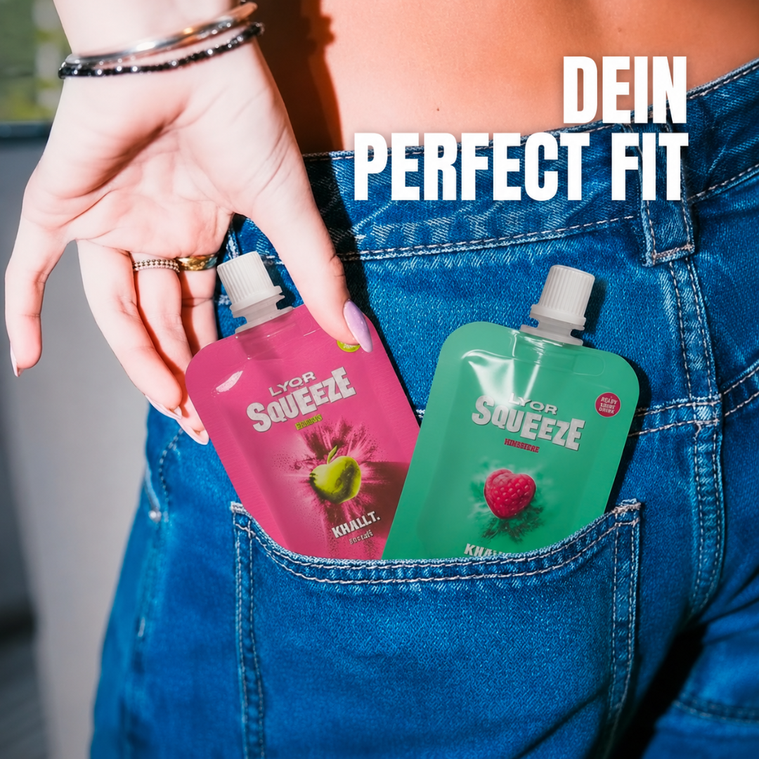 LYQR SQUEEZE Grüner Apfel 30 ml – Quetschbeutel Party Shot