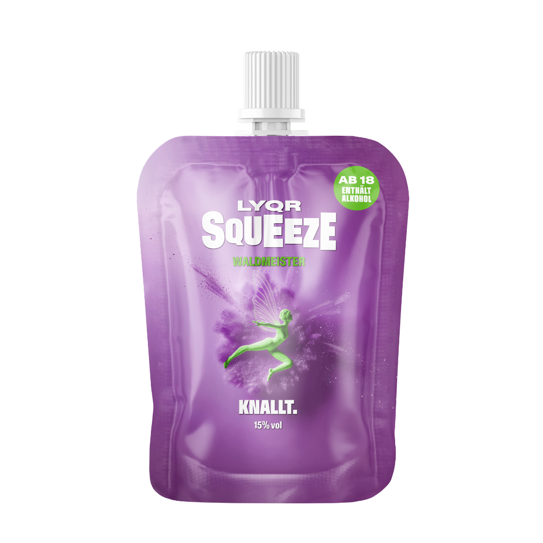 LYQR SQUEEZE Waldmeister 30 ml – Quetschbeutel Party Shot