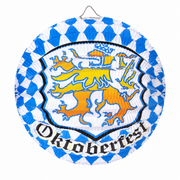 Lampion Bierfest 24 cm Blau Weiß