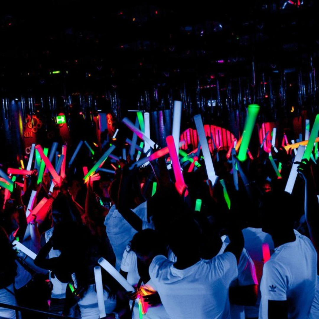 LED Foam Stick, Leuchtstab Bunt
